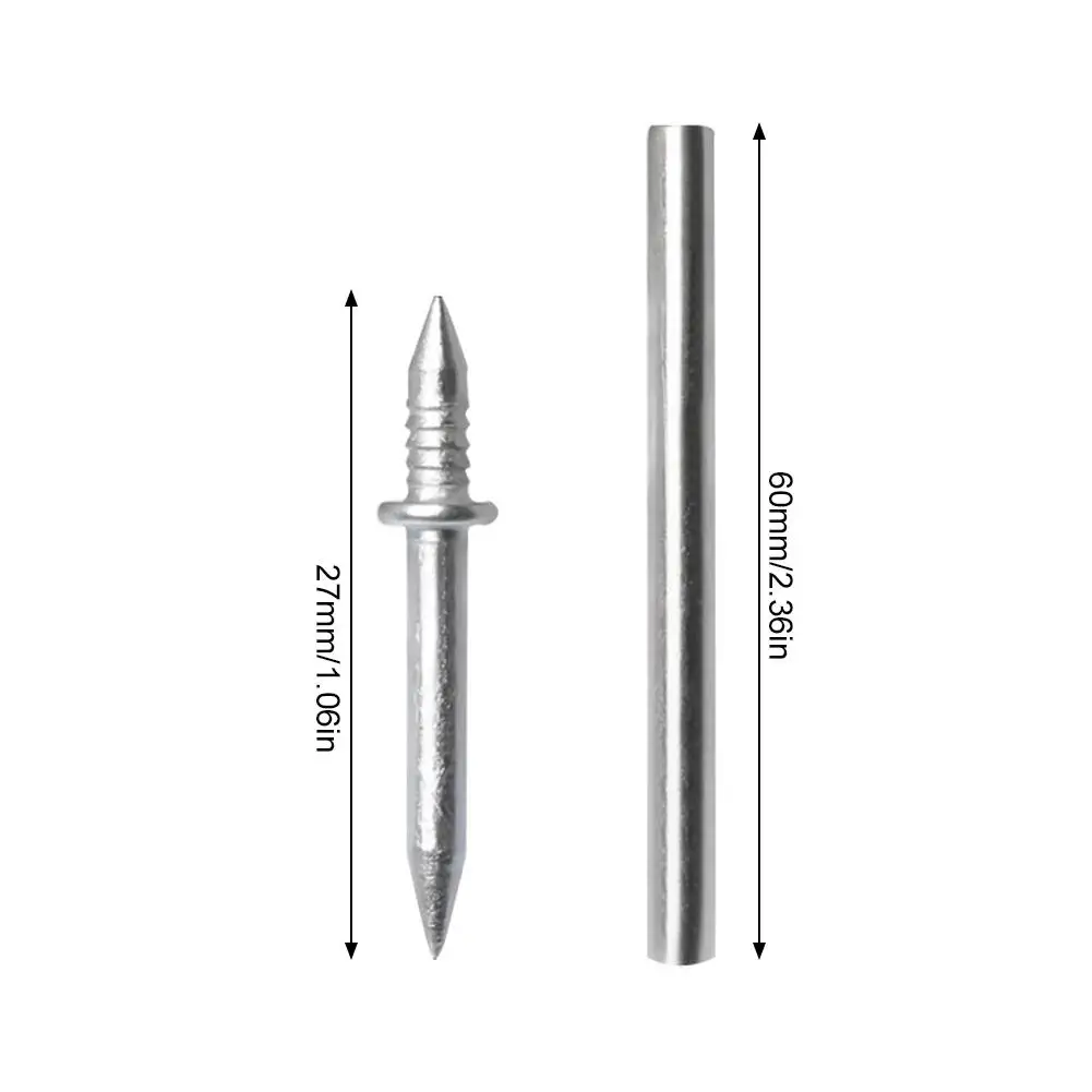 100/50 قطعة مزدوجة الرأس مسمار التفاف المجلس مع 1 كم أظافر مقاومة للصدأ الخشب لا أثر المثبت أدوات النجارة #6