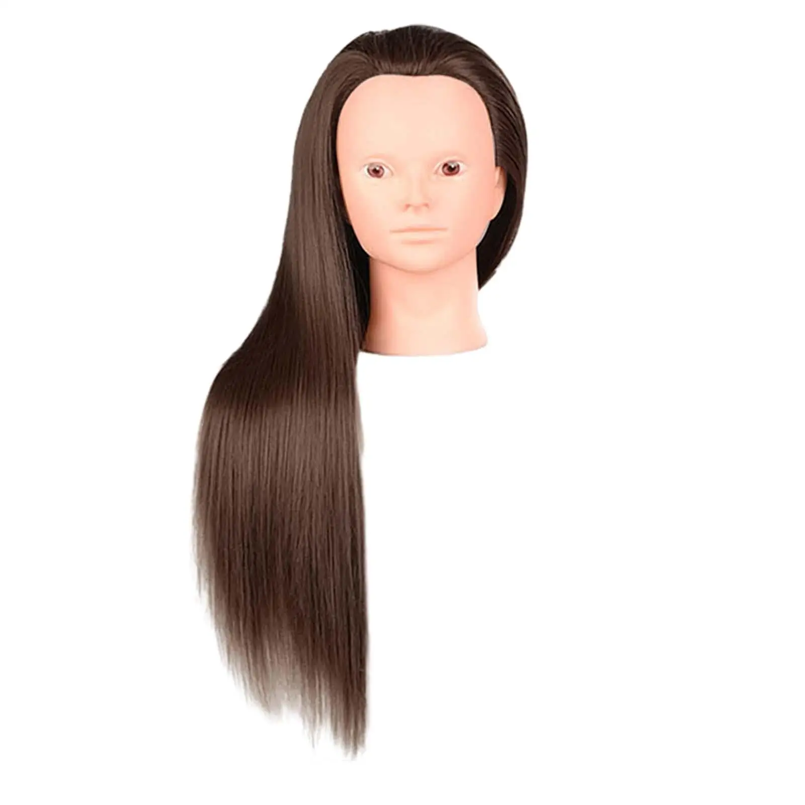 Hair Training Head Manikin Doll Head Practice Tools, Mannequin Head, Long Hair for Braid, Hairdresser Cutting