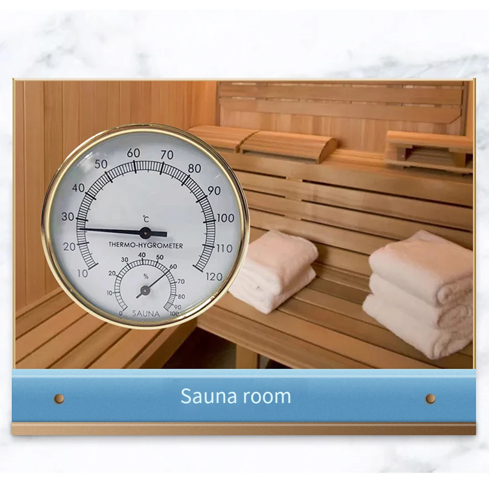 Sauna Thermometer and Hygrometer for Indoor Use with Accurate Temperature and Humidity Monitoring Wall Mounted