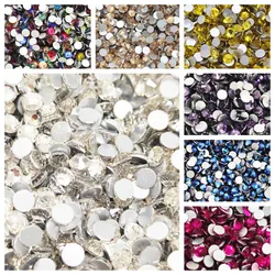 SS3~SS20 Size Rhinestone Top Quality Crystal Non Hotfix Rhinestone Super Bright Glass Strass DIY Nail Art Decorations