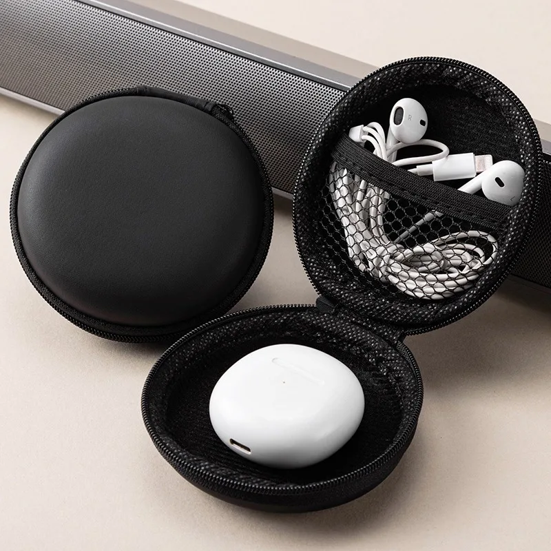 

Portable Shockproof Headphone Case Earphone Bag Headset Storage Bag Hard Shell Earphone Accessories memory Card USB Cable