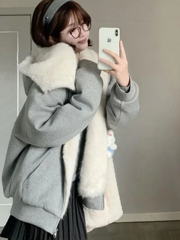 

Корейская женская свободная куртка-трансформер из хлопка для повседневной носки, утепленная, с эффектом омоложения, зимнее пальто, новинка весеннего сезона