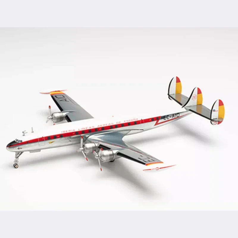 Diecast 1:200 Scale Iberia Lockheed L-1049G Alloy Finished Simulation Model Toy Static Decoration Souvenir Gifts For Adult Boy