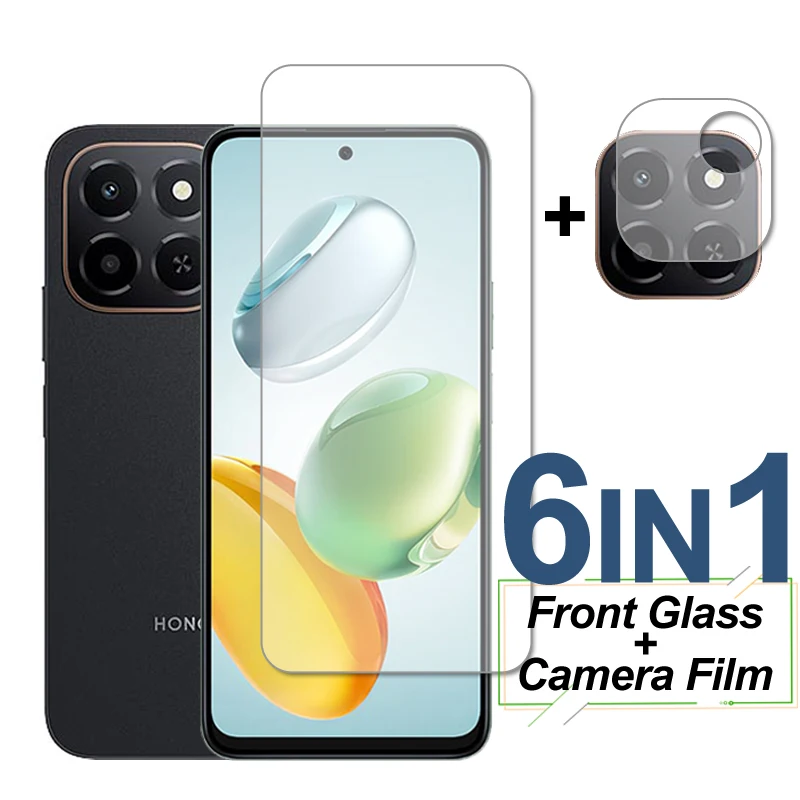 

Для Honor X6c Стекло Honor X6c Защитная пленка для экрана из закаленного стекла Прозрачная защитная пленка для объектива задней камеры телефона для Honor X6c