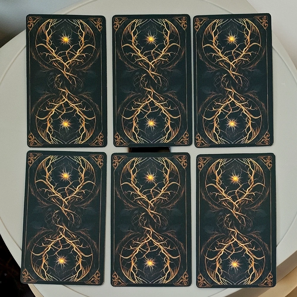 Mazzo di tarocchi Druidi - 10,3 * 6 cm 78 carte dei tarocchi a tema naturale celtico