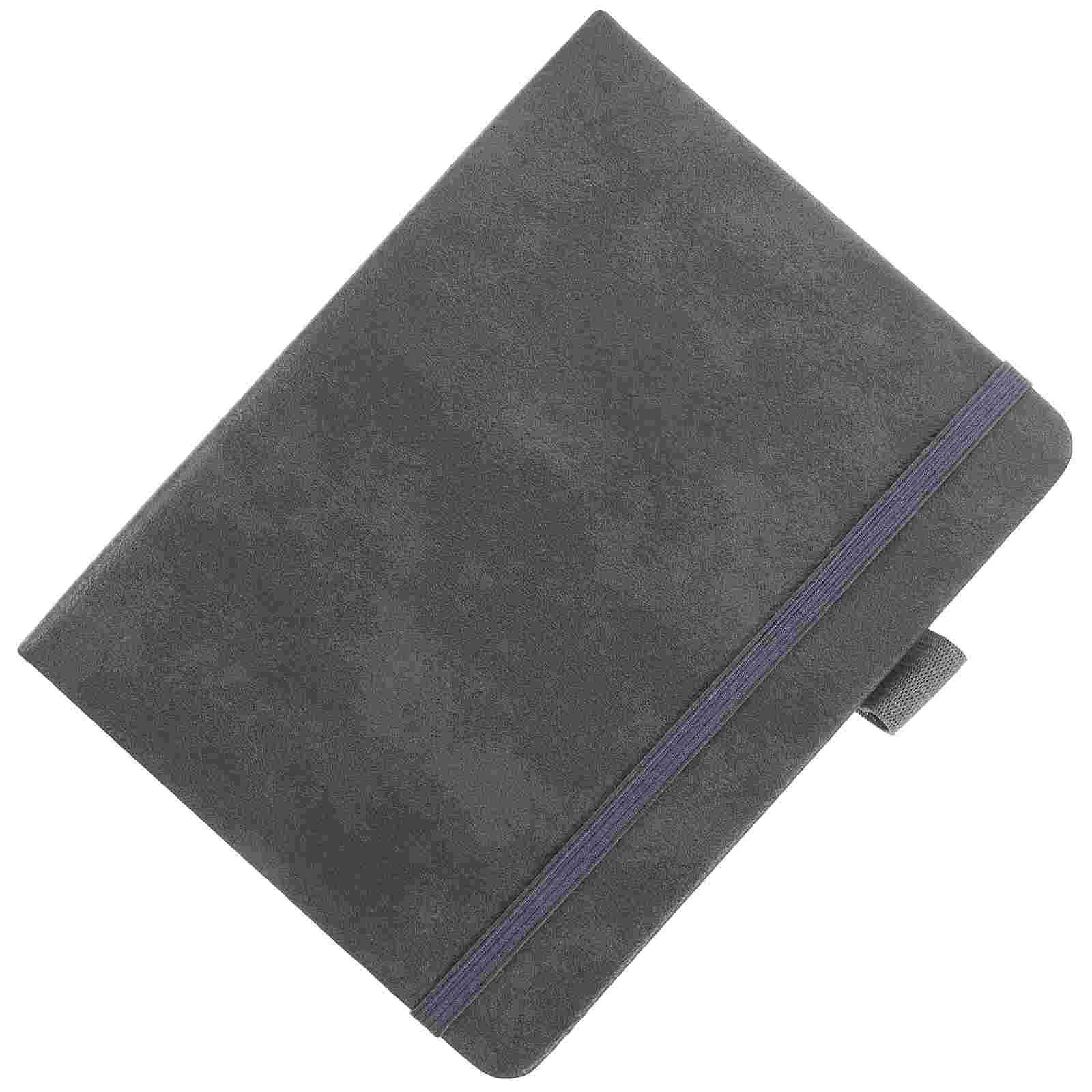 

Portable Mini Address Book Gray Black Faux Pocket ganizer for Phone Numbers Contacts Home Office Use Lightweight
