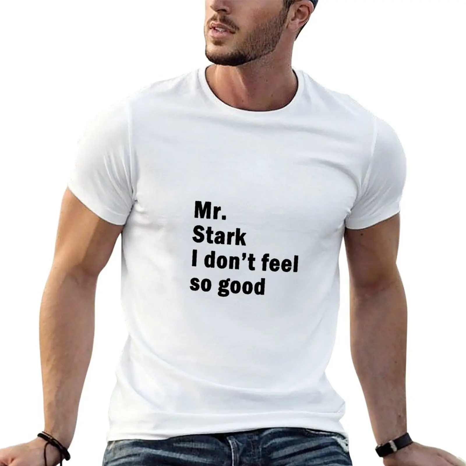 Mr. Stark I don't feel so good T-Shirt vintage t shirts Aesthetic clothing cotton t shirt men