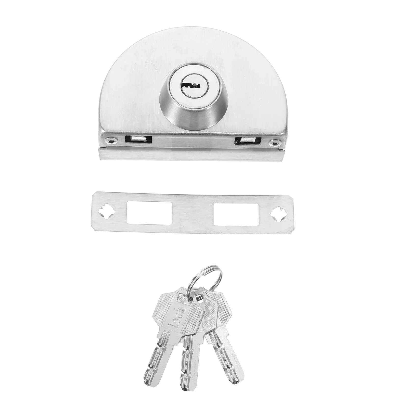 

Замок для стеклянных дверей, одинарный, из нержавеющей стали, коммерческий, с ключом, с винтами, для стеклянных шкафов, витрин, офисов