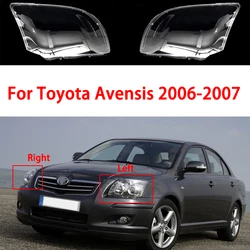 For Toyota Avensis 2006-2007 Headlight Cover Lampshade Car Front Headlamp Shell Transparent Plastic Cover Car Accessories