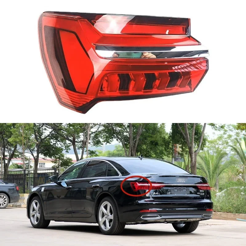 

For Audi A6L / C8 2019 2020 2021 Car Accessories LED Outside Tail Light Assembly Turn signal lamp parking lights Rear lamp