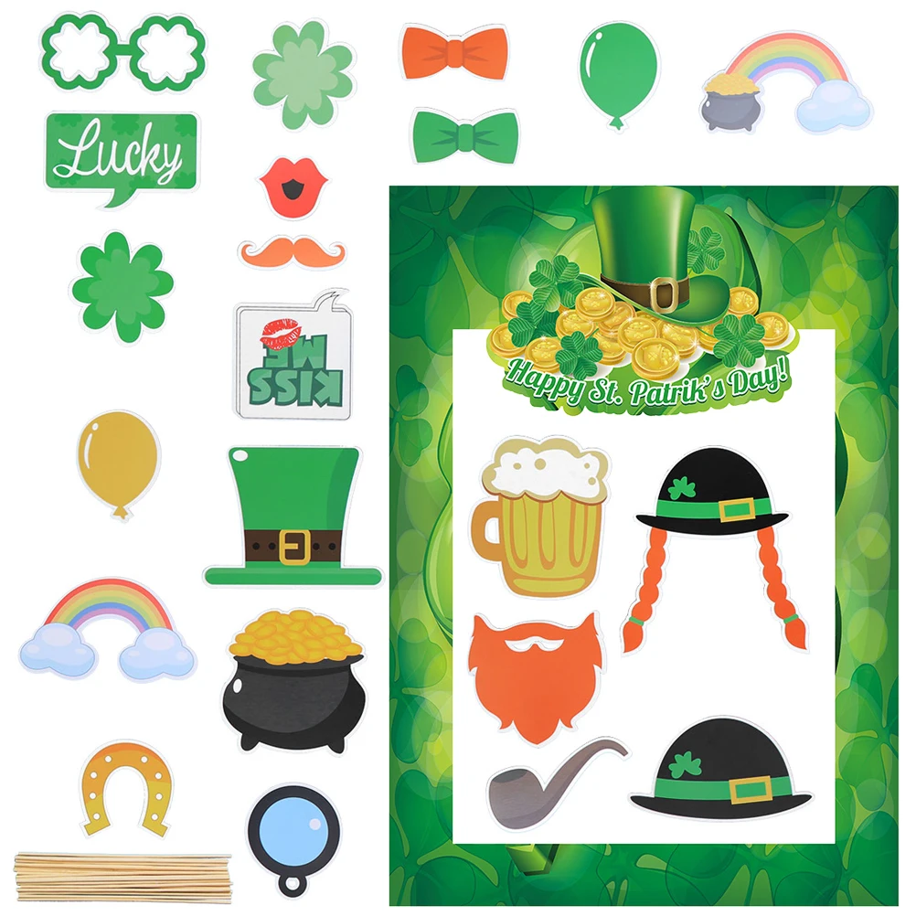 

Patrick's Day Photo Frame Hand Holding Props Lightweight Portable Large Size Party Supplies Theme Parties Family