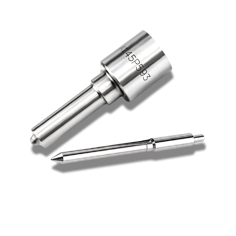 DLLA145P593 Flat Tip White Needle Sprayer Nozzle Fuel Injection Nozzle Spare Part For Diesel Engine Spare Component, LJ1027.