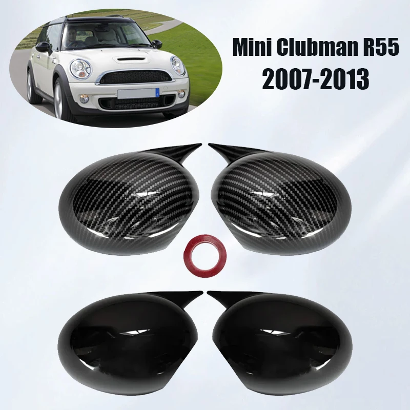 

For Mini Clubman R55 2007-2013 Rearview Mirror Cover Trim Car Side Wing Mirror Cap Accessories