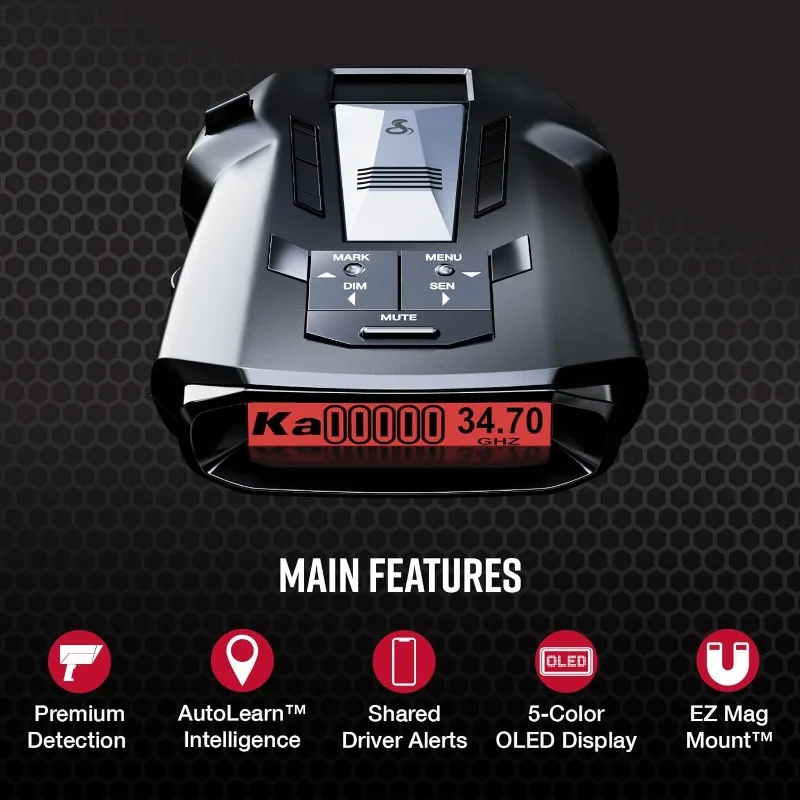 RAD 700i Laser Radar Detector with Premium Detection, AutoLearn Intelligence, Advanced Filtering, Drive Smarter App