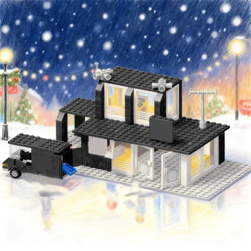 222-個-moc-シティバンクタウンクラシックモデルビルディングブロック建築組み立ておもちゃクリスマスギフト-diy-クリエイティブアイデア教育