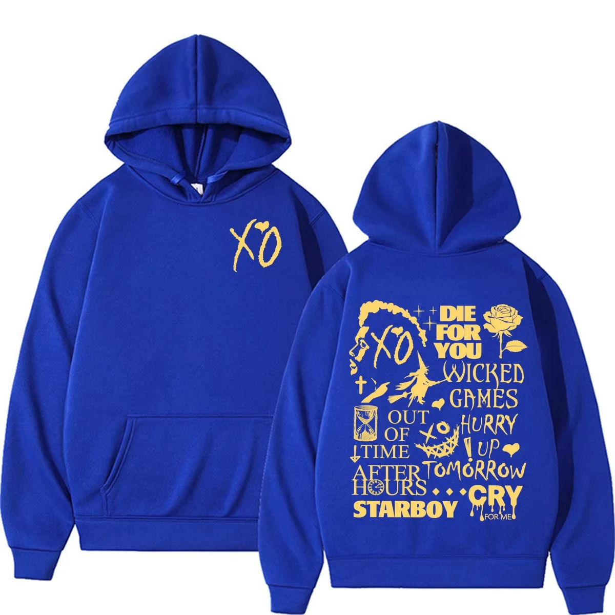 The Weeknd After Hours Til Dawn Album Song Lyrics Kapuzenpullover für Herren und Damen, Harajuku Retro Gothic Sweatshirt, Langarm, Oversized Hoodie – Detail 10