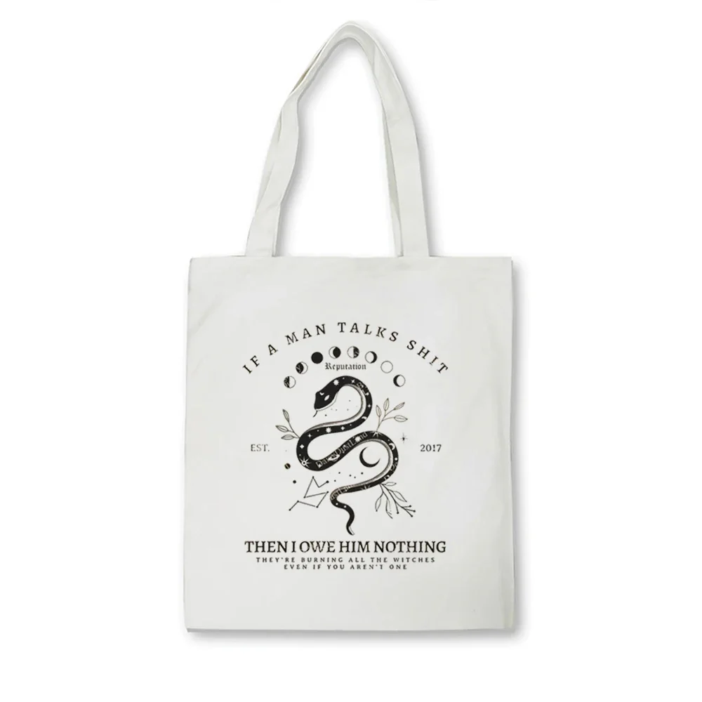 Reputation Tote Bag Reputation Snake Reputation Swift Taylor\'s Version Canvas BagSwift album given to fans