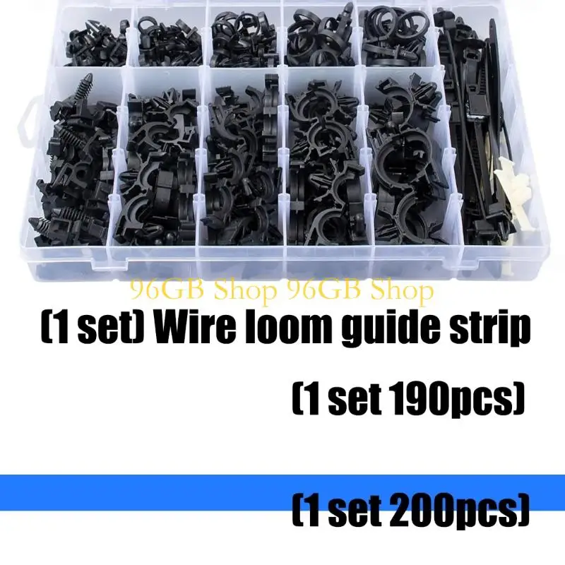 96GB Reusable Nylon Cable Management Clips with Multiple Sizes for Organized Wiring