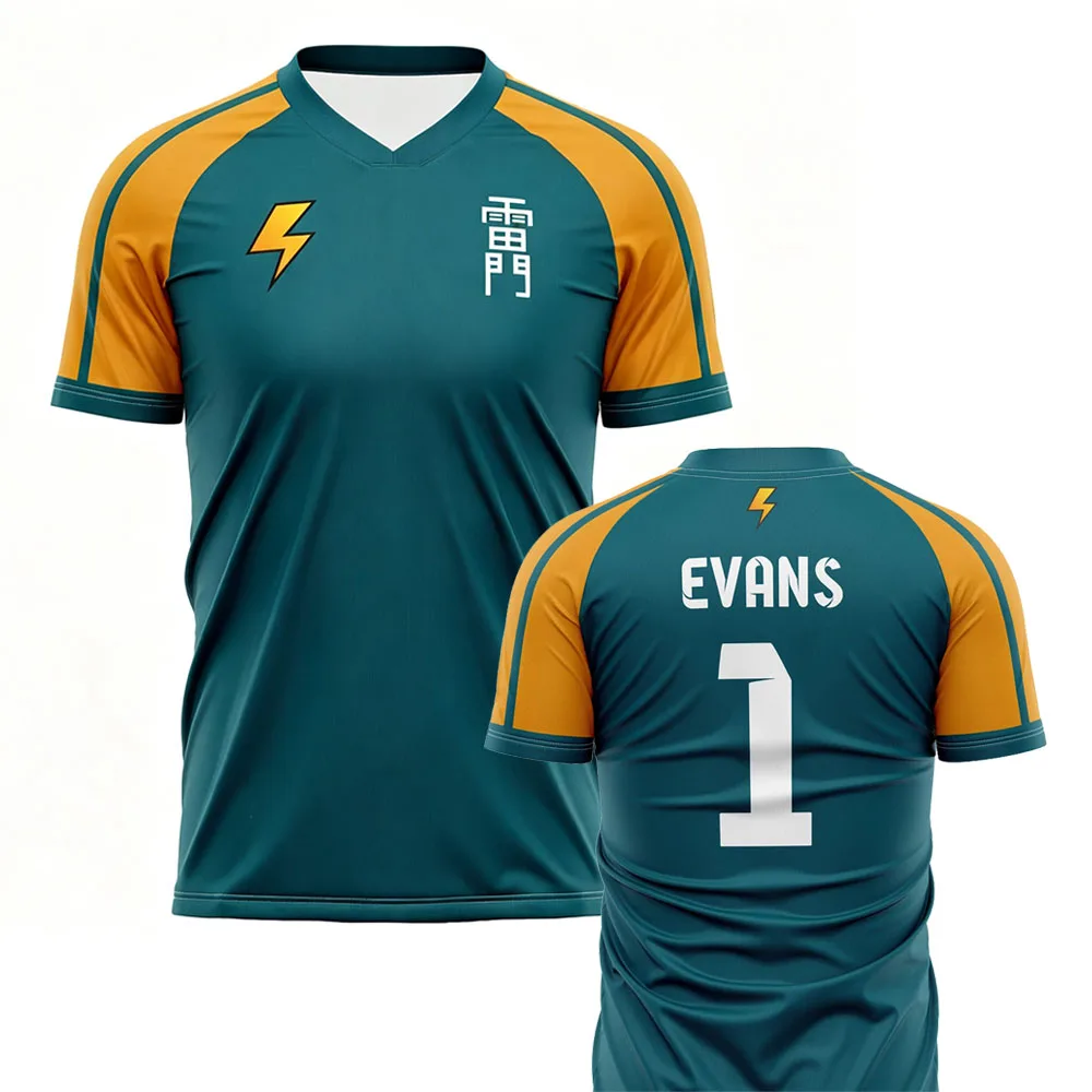 Number 1 9 10 Inazuma Eleven Football Tee Jersey O-neck Short Sleeve Loose Male T-shirt Fashion Unisex Streetwear  Graphic Merch