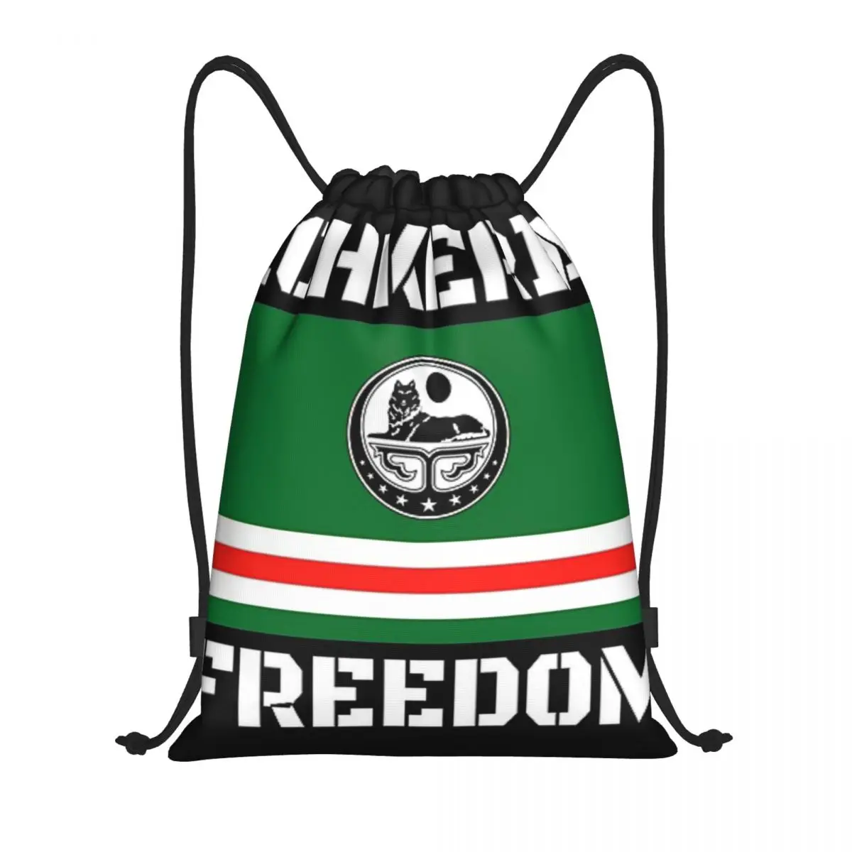 

ICHKERIA FREEDOM - ICHKERIA FLAG Multi-function Portable Drawstring Bags Sports Bag Book Bag For Travelling