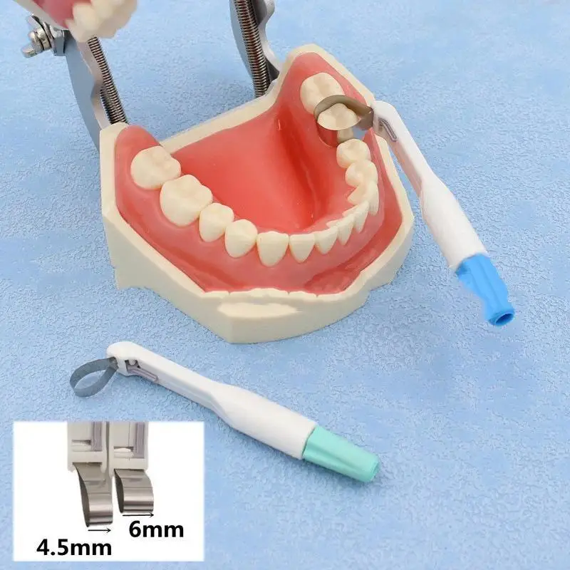 5Pcs Dental Pre-Formed Retainer Matrix Band 4.5/6mm Roll Type For Class II Restoration/Deep Caries, Gingival Margin Elevation