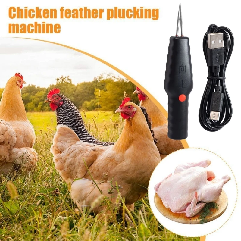 Portable Electric Poultry Plucker Handheld Chicken Plucker Machine Automatic Poultry Short Hairs Plucking Tool Enduring Y5GB