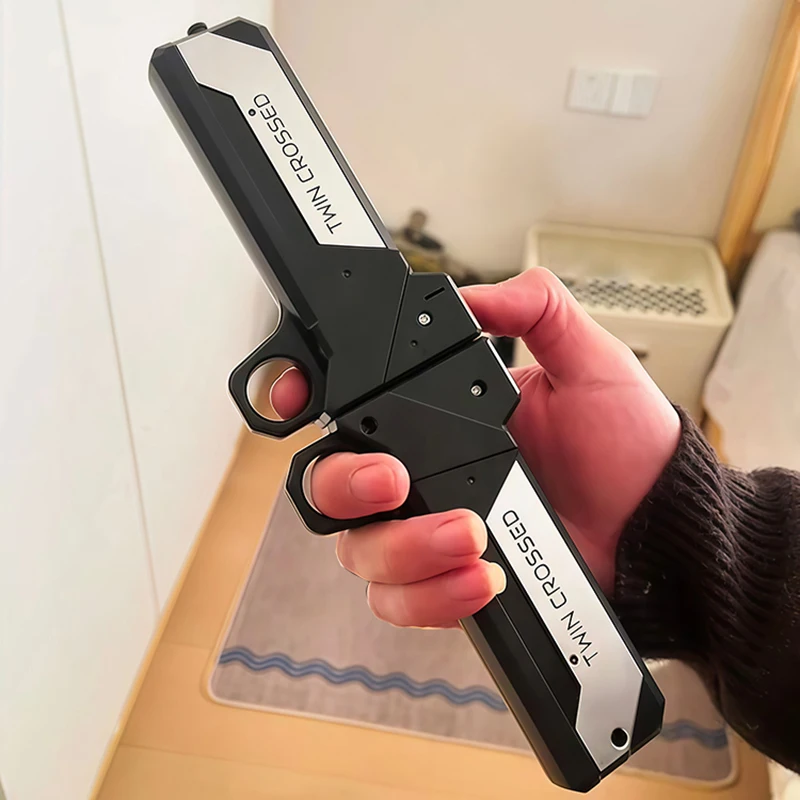 Sabre de luz de lâmina dupla extensível light-up espada brinquedo led piscando alívio do estresse brinquedo para meninos crianças interativo cosplay natal