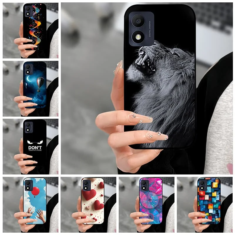 Casos de luxo para alcatel 1b 2022 caso macio tpu silicone capa para alcatel 1b 2020 capa preta 1s 5031d 5031g 5031 1se2020 fundas