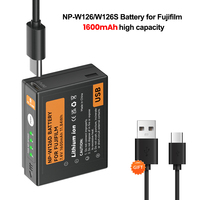 NP-W126 NP-W126S NP W126 Battery with USB-C Charging for Fujifilm XT30II XM5 X100VI X100V XS10 XT30 XT20 XE4 A5 X-PRO1 Cameras
