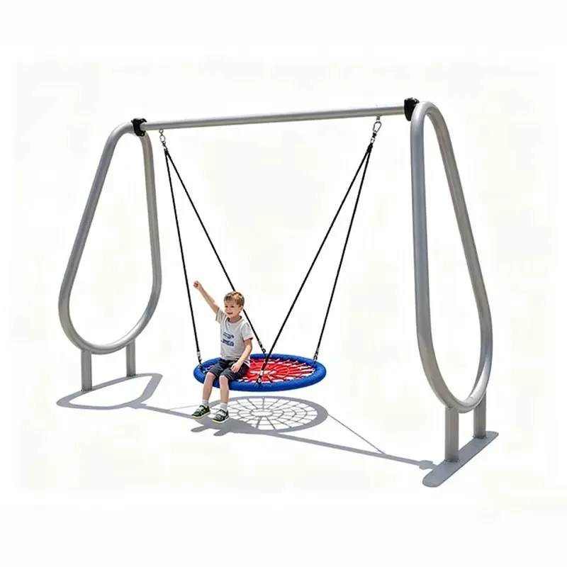 Commercial Grade Children Hammock Swing with Stand Outdoor Steel Frame  Swing for Kindergarten School Garden