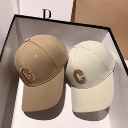 Hats for Men 2022 New C Letter Embroidered Baseball Cap Kpop Fashion Couple Snapback Cap Men and Women Sun Hats Chapeau Homme