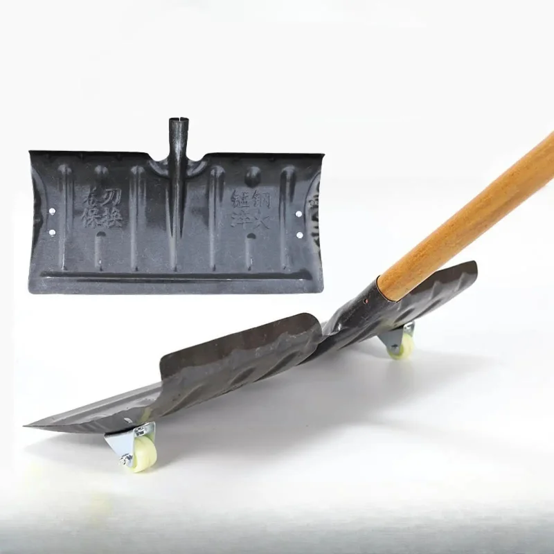 Snow Shovel Head Directly Replace Heavy Duty Snow Cleaning Shovel Snow Pusher Head Snow Remover For Deck Yard Garden Road House