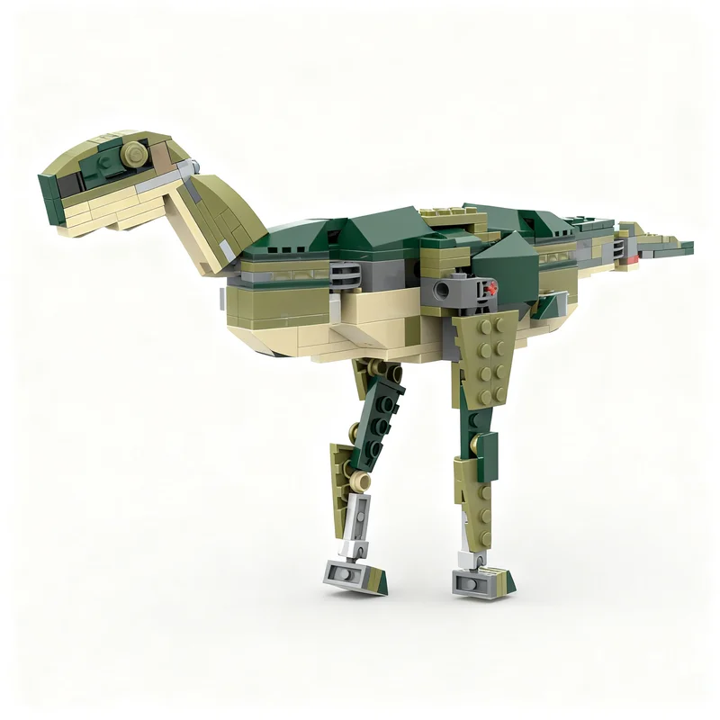 186pcs MOC Adventurers Dino Island Rugops primus Fifty followers special Model Building Blocks Christmas Gift For Adults Room