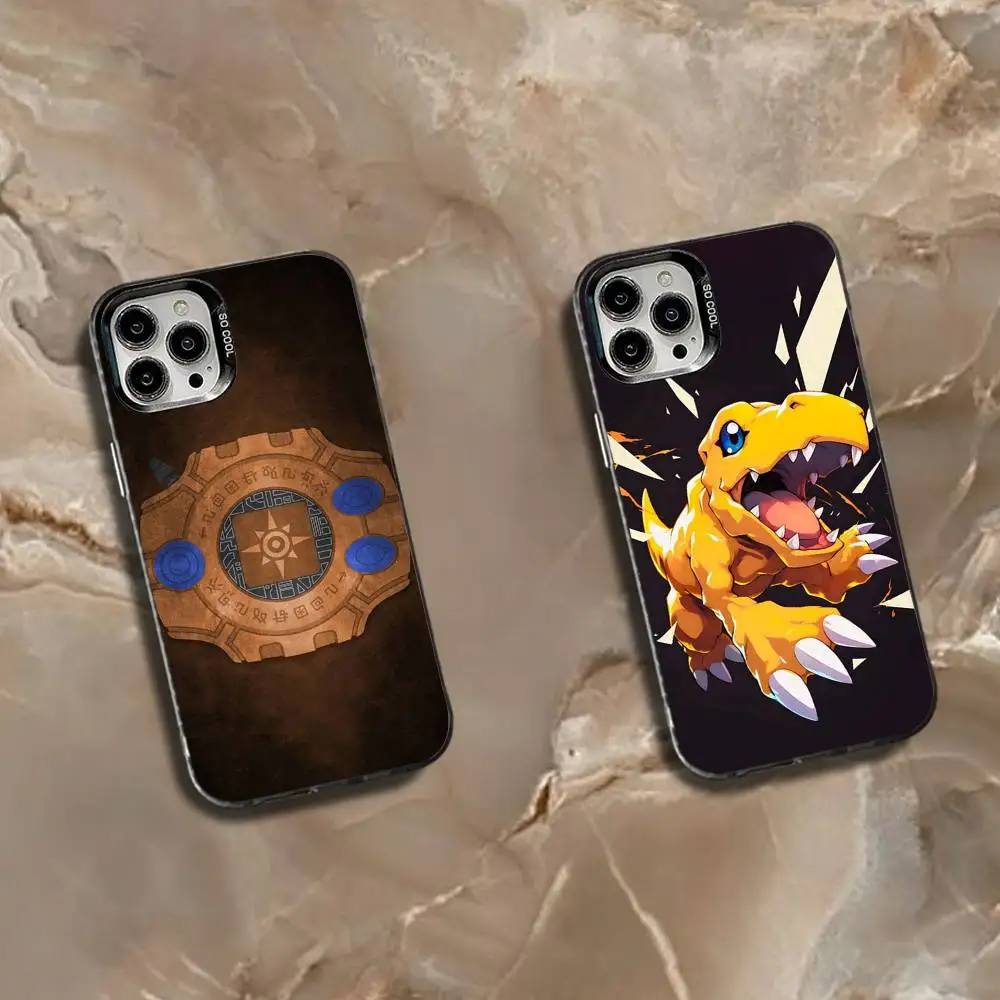 

D-DigimonS D-Digital Monster Phone Case For iPhone 17,16,15,14,13,12,11,Mini,Pro,SE,MAX White Matte Shockproof Cover