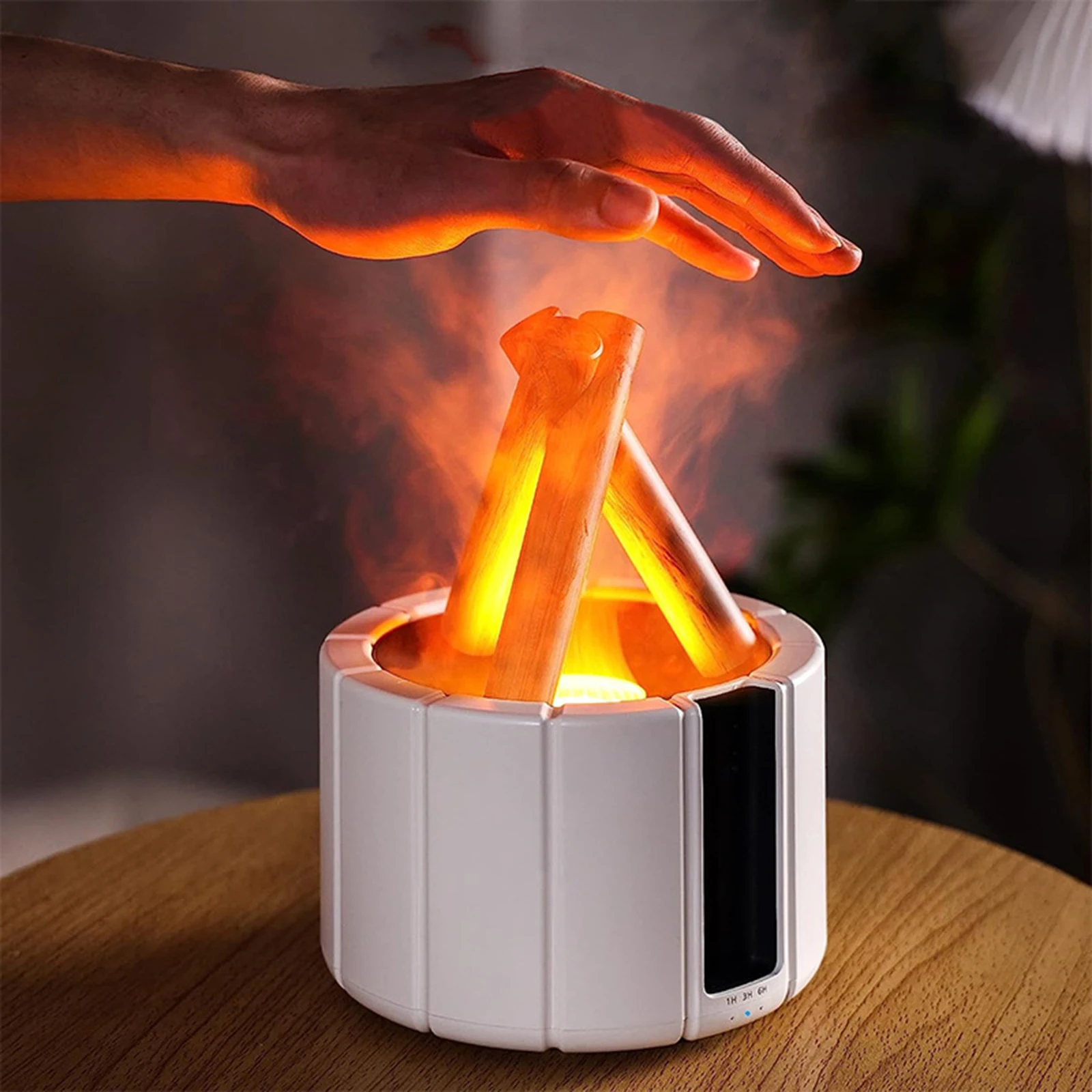 アロマフレアディフューザー,オフィス装飾,アロマテラピー,加湿器,水不足保護,デスクトップ,家庭,リビングルーム,スパ,ジム,250ml