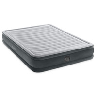 INTEX 67770 Comfortable King Built-in Electric Pump Airbed Fiber-tech Double Layer Air Bed Inflatable Air Mattresses