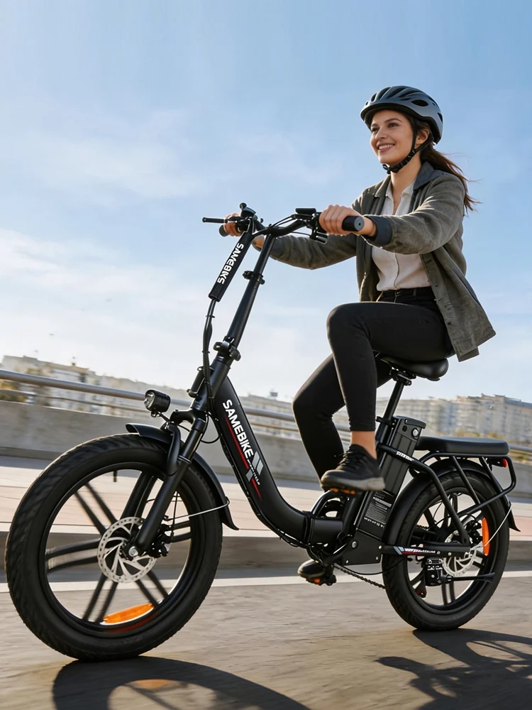 Samebike CY20 Pro Klappbares Elektrofahrrad Mit 48V 13Ah Abnehmbarem Akku, 20 Zoll E-bike Mountainbike für Erwachsene, 7-Gang, 25 km/h und Reichweite bis 100km