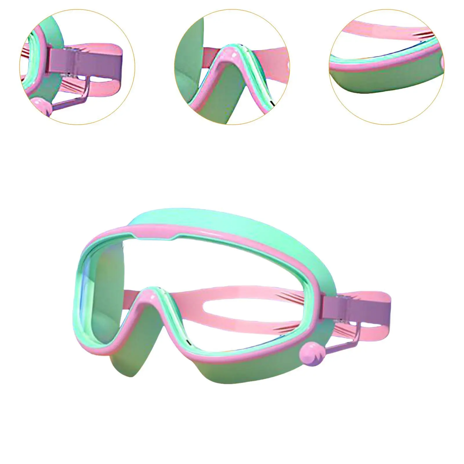 Gafas de natación para niños y niñas, gafas de natación de visión amplia