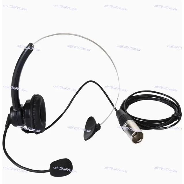 NE-11 Lightweight Single-Ear Headset with Electret Microphone for Clear Voice Communication