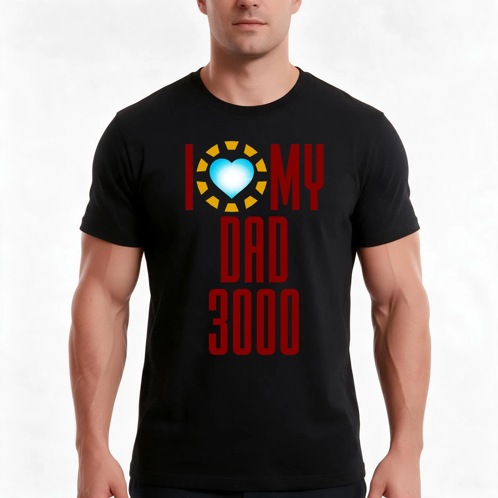 Superhero Movie Quote I Love My Dad 3000 Fathers Day Gift T-Shirt, Summer Casual Cotton Tee, Oversized Streetwear Tops