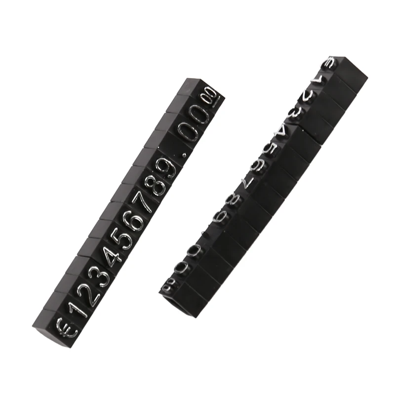 Cubes d'affichage de prix en plastique, étiquettes de numéro réglables, cadre de support, magasin d'étiquettes, 30 ensembles