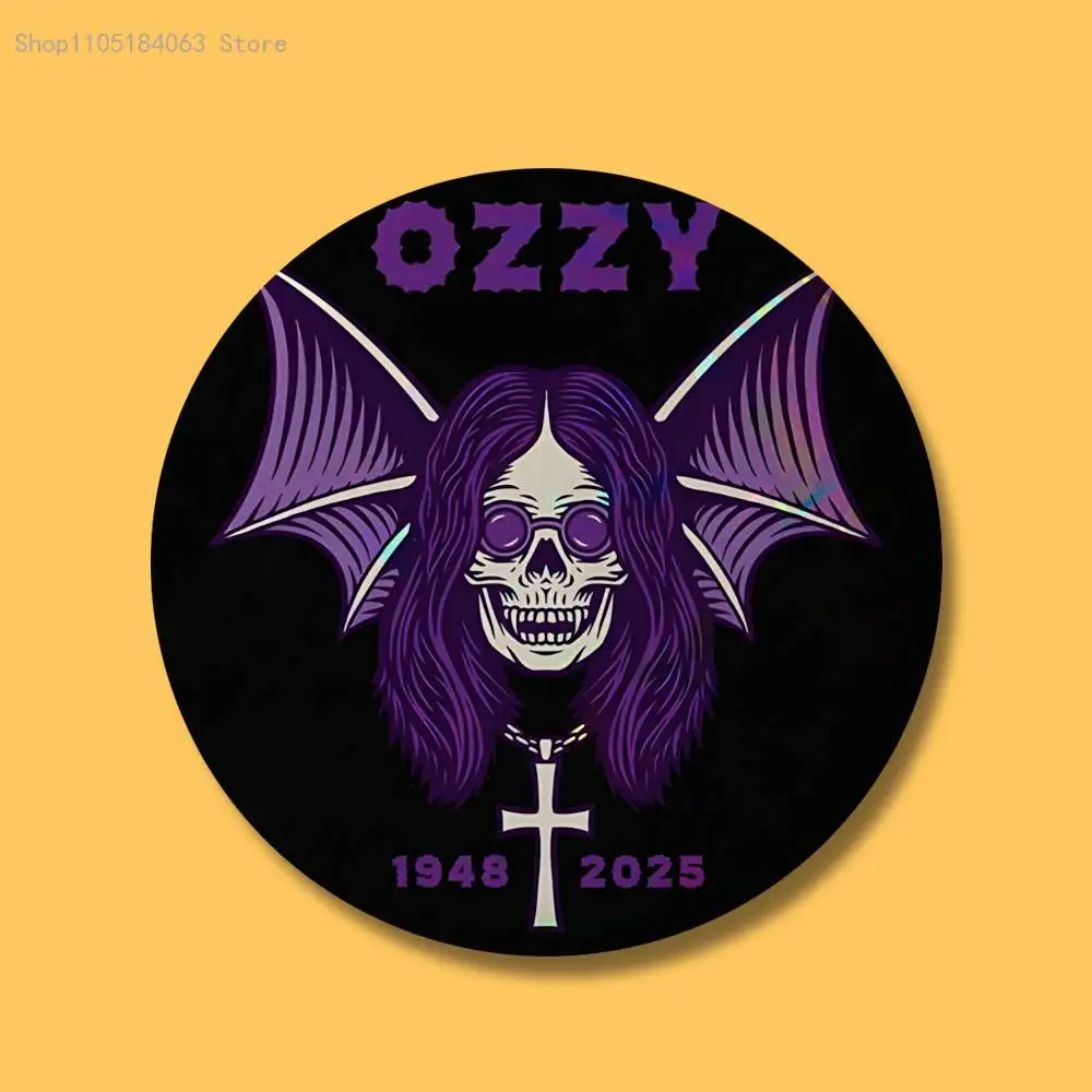 B-أسود S-Sabbath Ozzy شارات زر مستدير الإبداعية دبوس بروش شارة حقيبة اكسسوارات الديكور المشجعين جمع الأصدقاء الهدايا #5