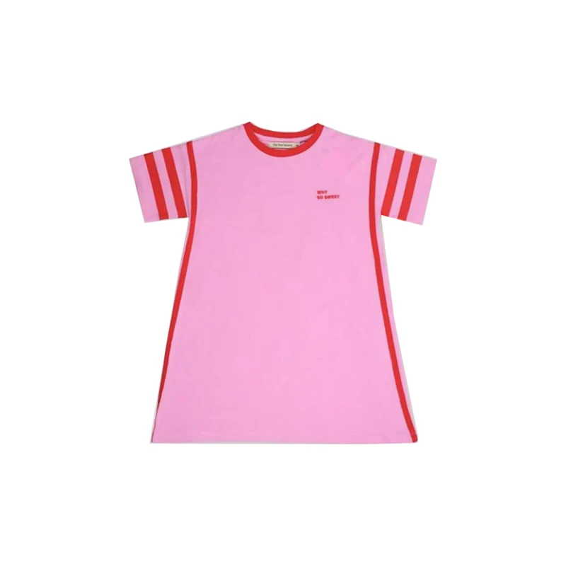 Kids Dress 2026 New Summer Tns Girls Cute Print Short Sleeve Princess Dresses