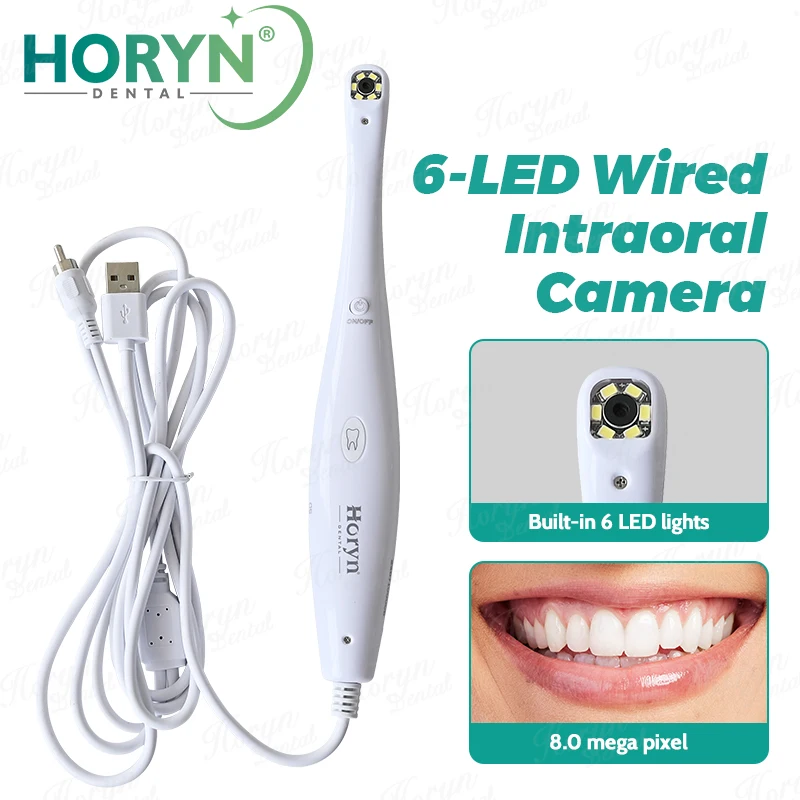 Dental Endoscope Wired Intraoral Camera TV Output with SD Card Scanner Wireless