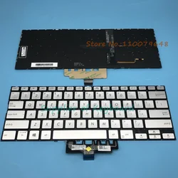 Nowy dla Asus ZenBook 14 UX434 UX434F UX434FA UX434FL UX434FLC łaciński hiszpański/angielski klawiatura ciemnoniebieska