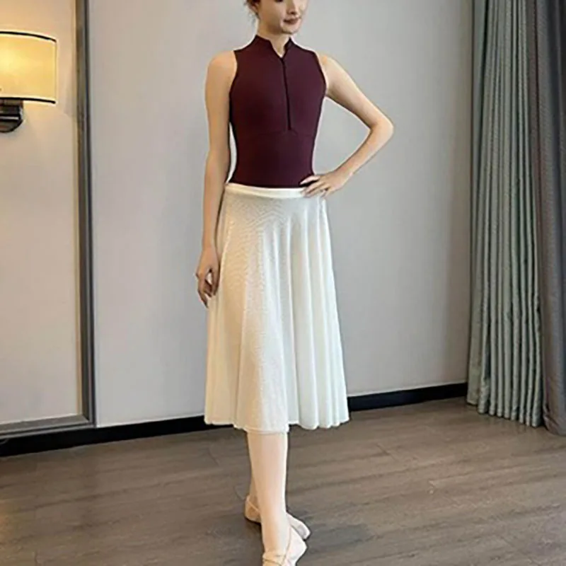 Collant de dança de balé feminino simples zíper prática diária ballet yoga dança collants adulto ginástica collant dança macacão