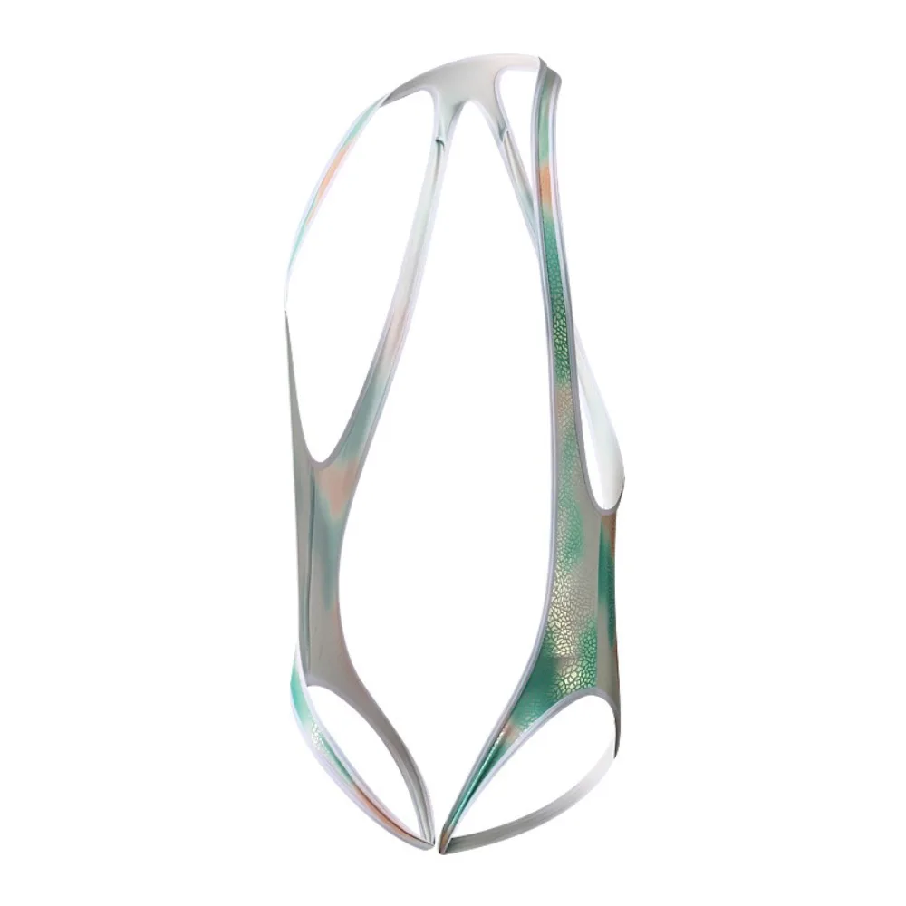 

Fashion Thin Men Bodysuit Polyester Sexy Sports Shapewear Mesh High Elasticity Fitness Camisole For Gym and Exercise