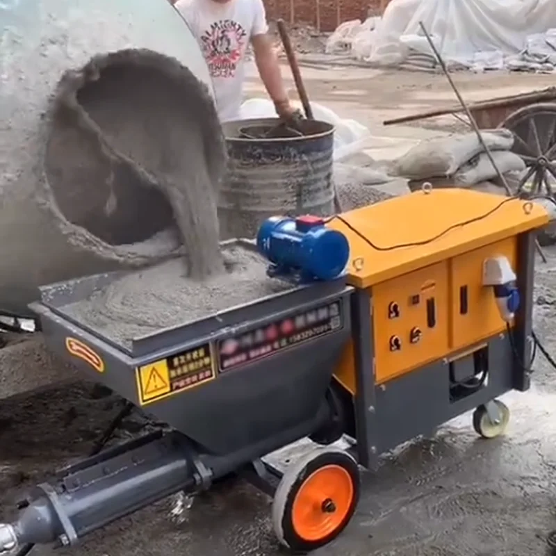 

High Efficiency Cement Plaster Spray Machine Electric Concrete Machinery For Wall Stucco Sprayer
