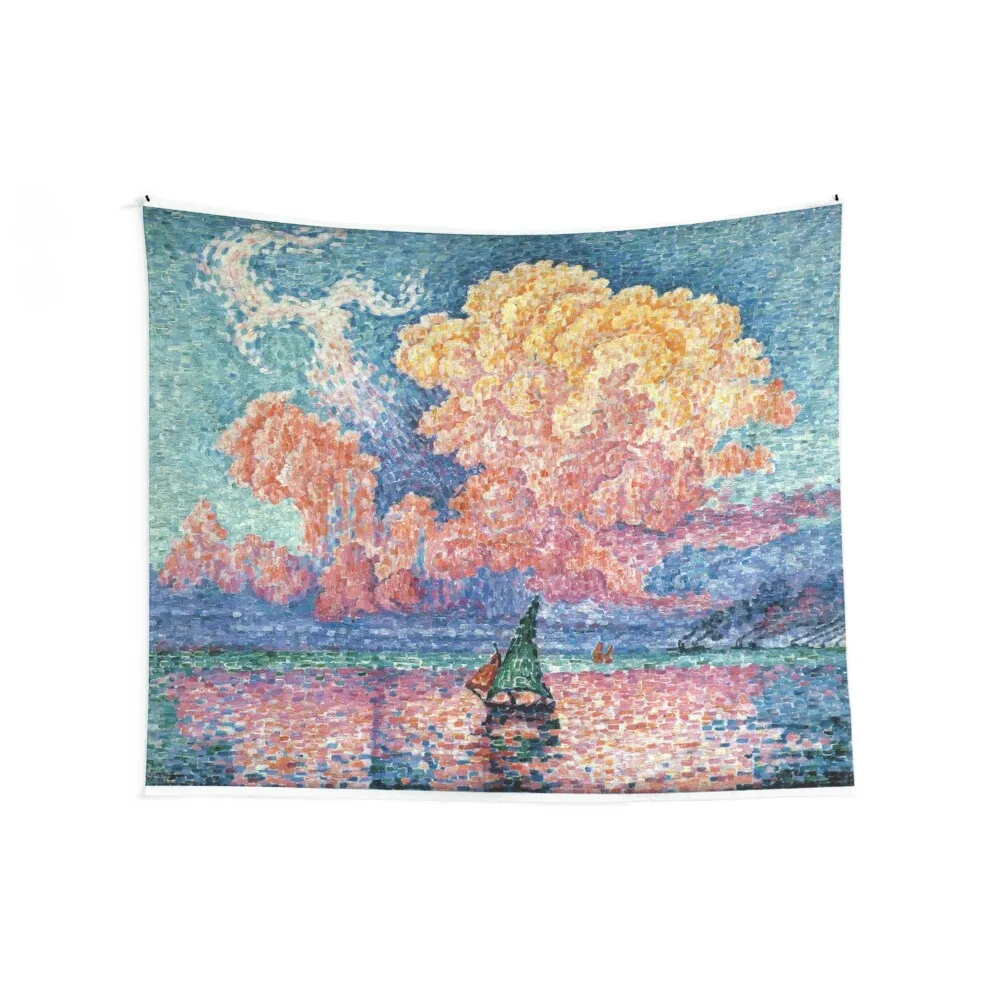 Favourite Artist - Paul Signac - The Pink Cloud Tapestry Wall Decoration Bedroom Deco Bedrooms Decorations Wall Carpet Tapestry