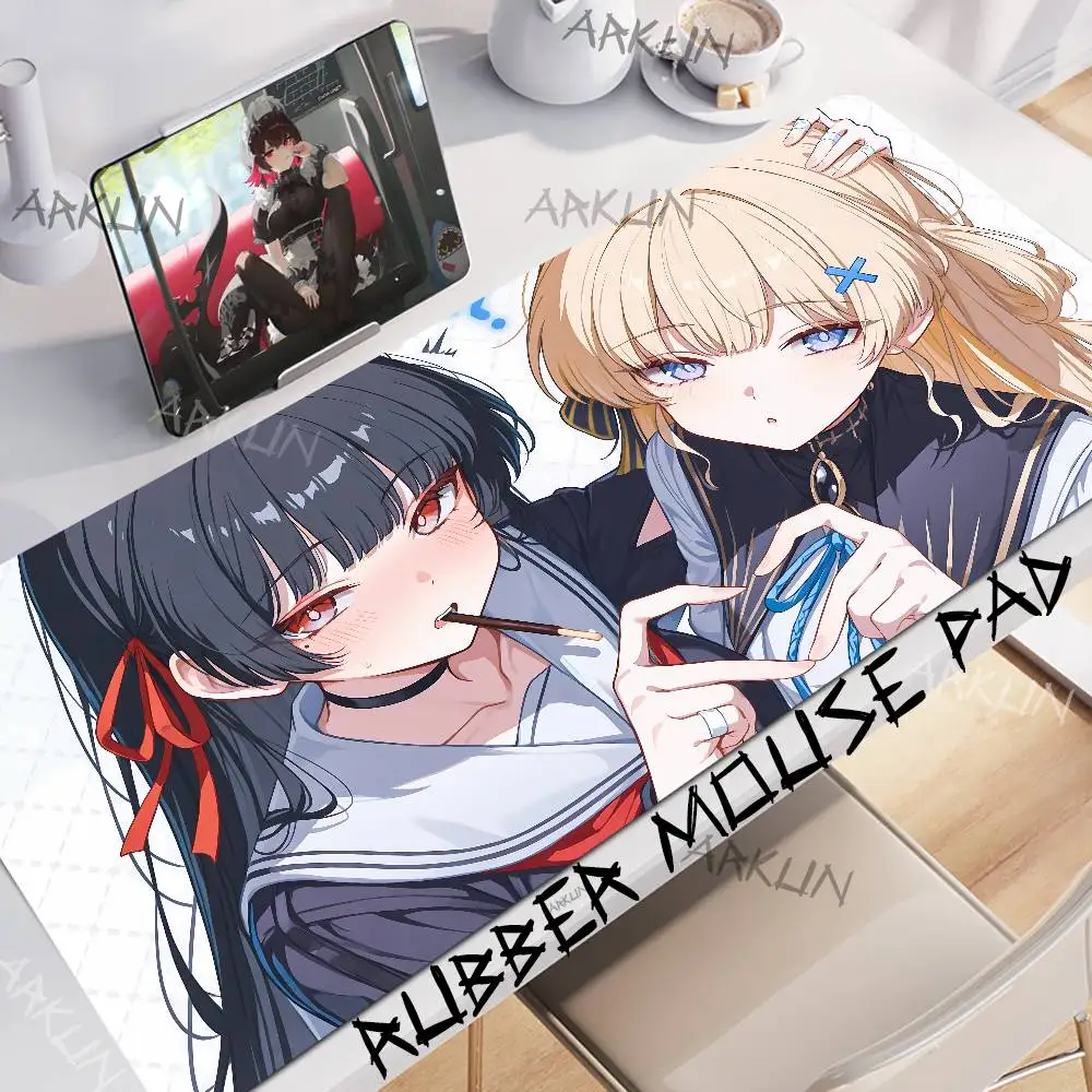 

Pretty Hot S-EX Girl Chisa Popular Wuthering Waves Game Mousepad Large Gaming Mouse Pad XXL 900X400 Gamer Computer Table Mat